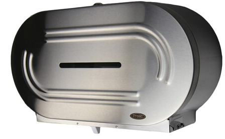 FROST-169 DISTRIBUTEUR DE PAPIER HYGIÉNIQUE JUMBO DOUBLE DE FINITION INOX 