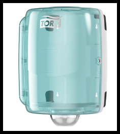 TORK-653020 DISTRIBUTEUR DE PAPIER A MAIN BLEU CENTER PULL