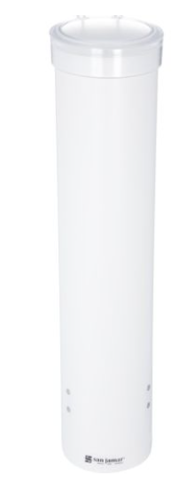 SJ-C3165WH DISTRIBUTEUR POUR VERRE PLASTIQUE 4-10OZ BLANC 