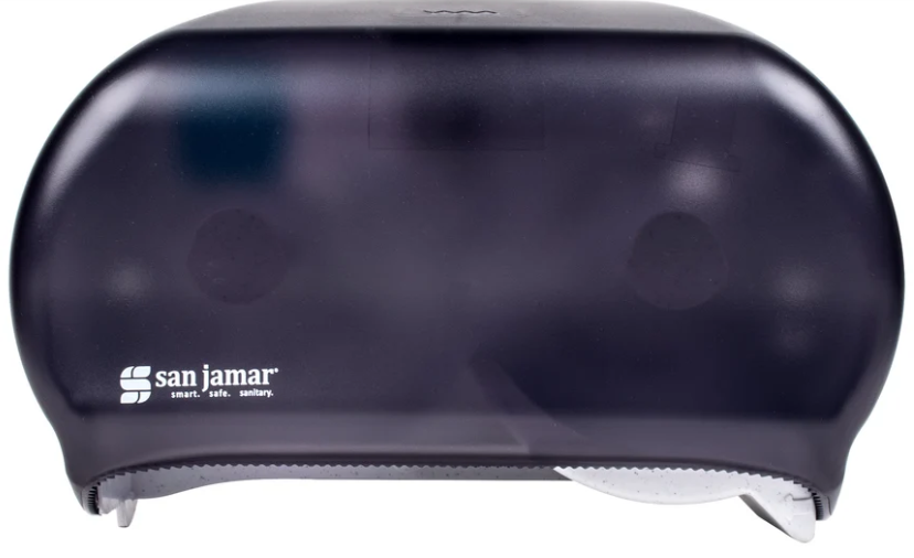 SJ-R3600TBK DISTRIBUTEUR DE PAPIER HYGIÉNIQUE DOUBLE POUR PETIT ROULEAU NOIR