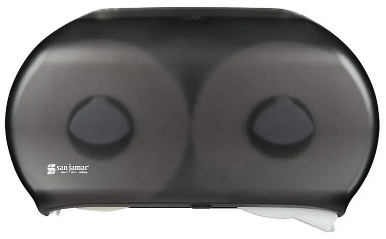 SJ-R4000TBK DISTRIBUTEUR DE PAPIER HYGIÉNIQUE JUMBO DOUBLE 9" NOIR