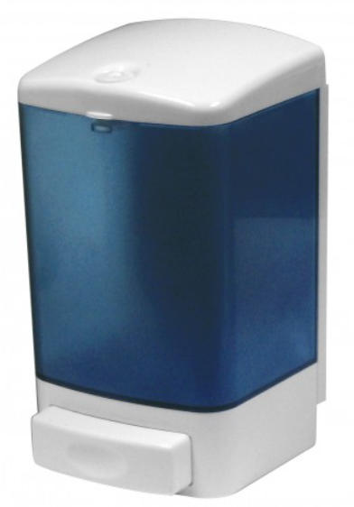 ADV-9346 DISTRIBUTEUR À SAVON BLANC ''CLEAR VU'' 46OZ