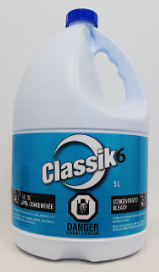''CLASSIK 6%'' EAU DE JAVEL 6% VENDU 6X3.6L/CAISSE