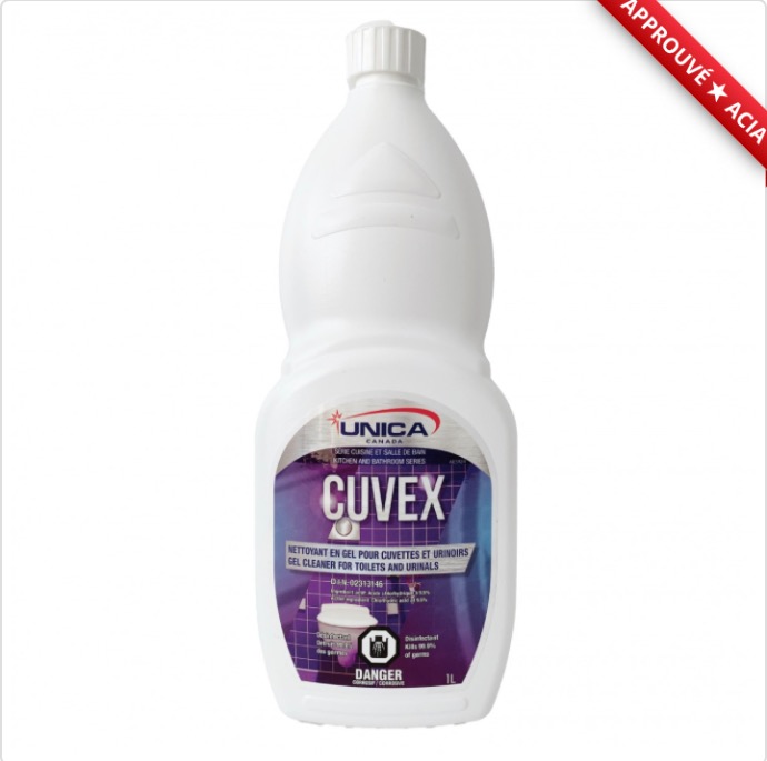 UNICA-NCUV01 ''CUVEX''  NETTOYANT EN GEL POUR CUVETTE 1L