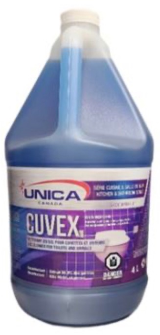 UNICA-NCUV04 ''CUVEX'' NETTOYANT EN GEL POUR CUVETTE 4L