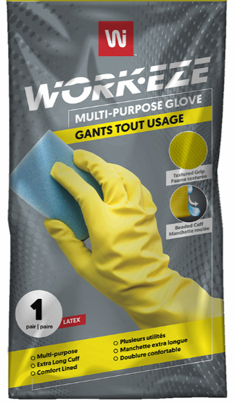 WPC-LF15YM-L GANTS DE MÉNAGE JAUNE GRAND
