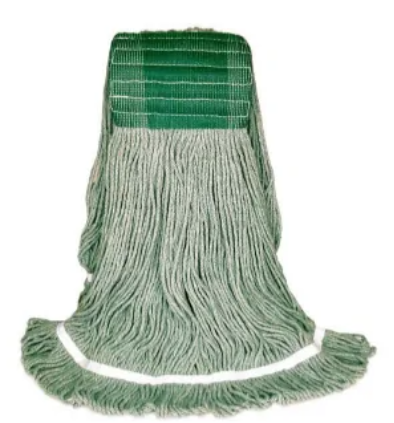 BVS-BLV4 MOPPE VERTE 24OZ BRINS ATTACHÉS ET BOUCLÉS AVEC BANDE LARGE