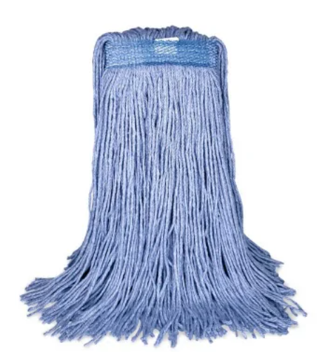 BVS-FBES16 MOPPE BLEUE 16OZ BRINS COUPÉS AVEC BANDE ÉTROITE