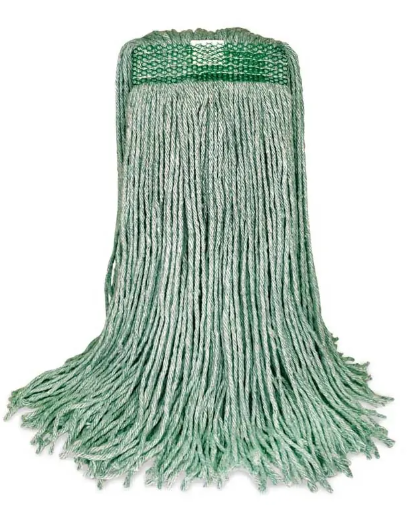 BVS-FVES20 MOPPE VERTE 20 OZ BRINS COUPÉS AVEC BANDE ÉTROITE