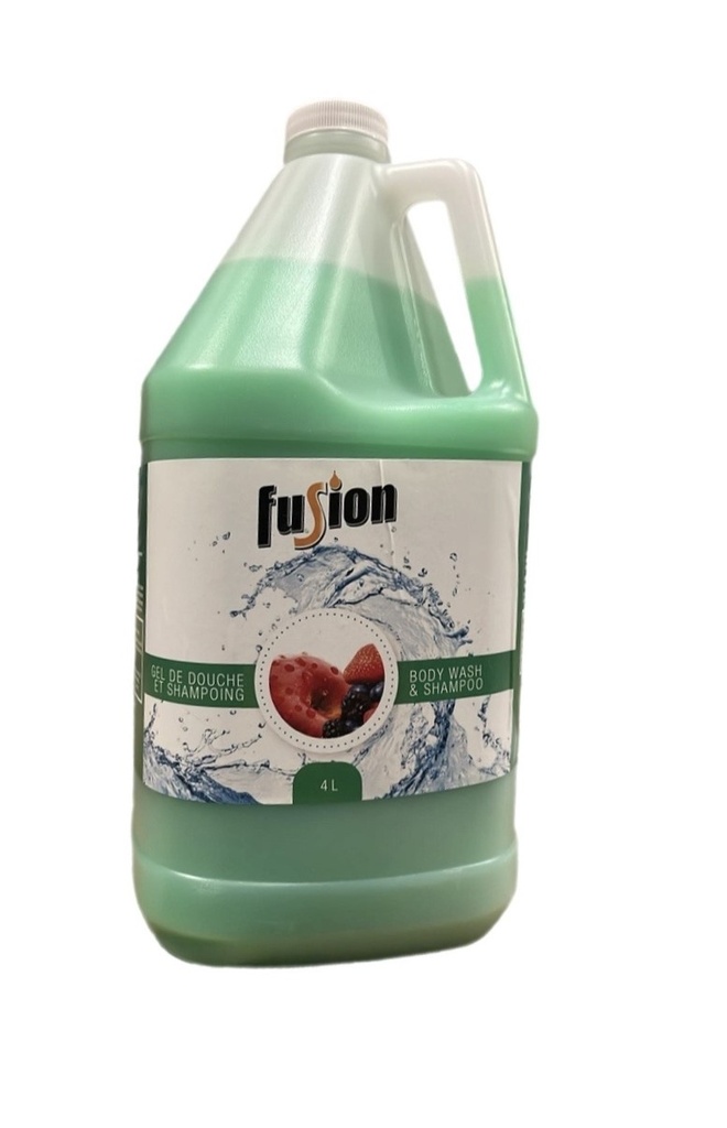 ''FUSION'' SAVON À MAINS CORPS ET CHEVEUX VERT 3.78L 