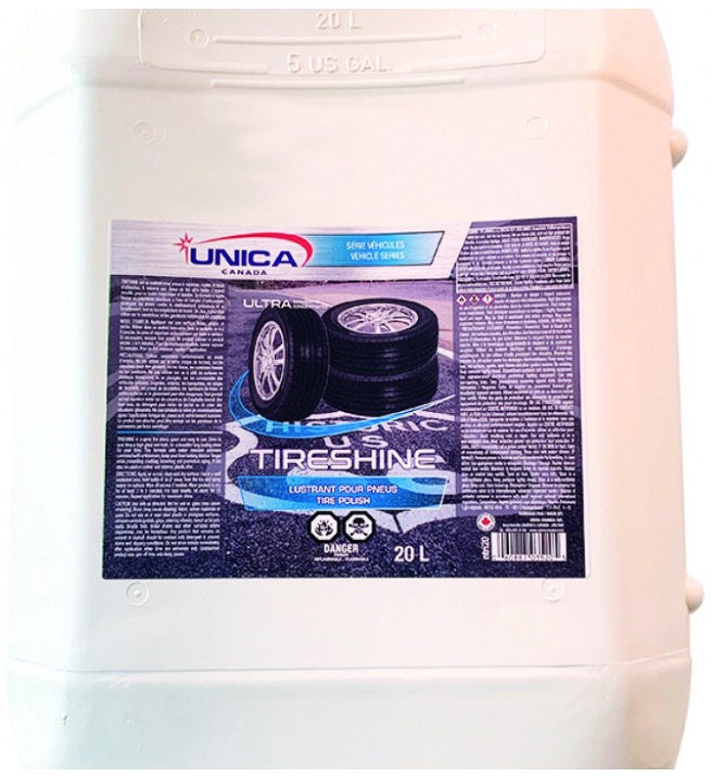 UNICA-NTIR20 TIRE SHINE LUSTRANT POUR PNEUS 20L