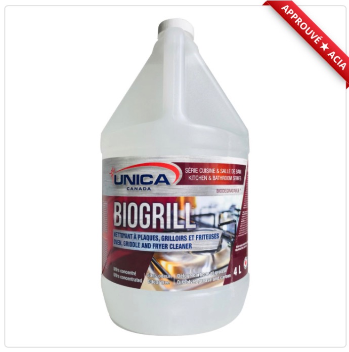UNICA-NGRI04 ''BIOGRILL'' NETTOYANT À PLAQUE 4L