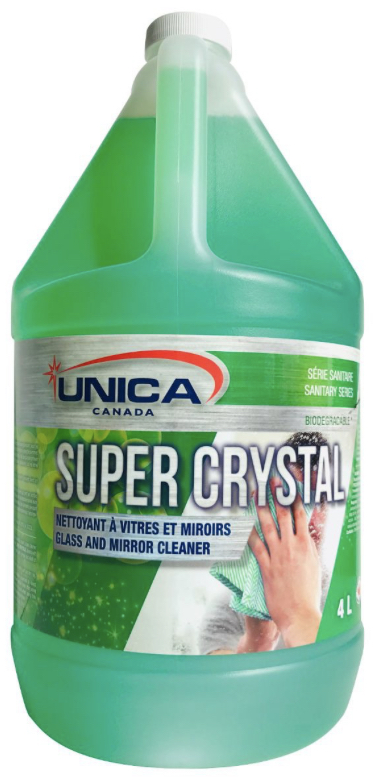 UNICA-NCRY04 ''SUPER CRYSTAL'' NETTOYANT À VITRES ET AUTRES SURFACES CONCENTRÉ 4L