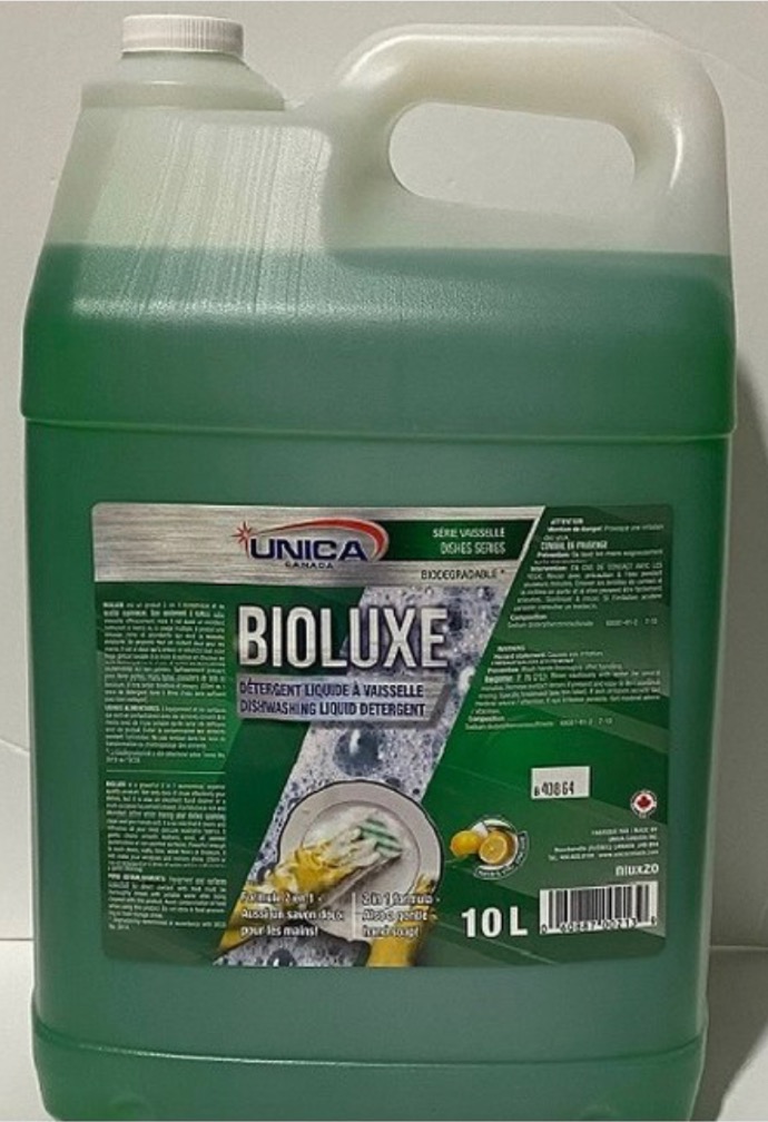 UNICA-NLUX20 ''BIOLUXE'' DÉTERGENT À VAISSELLE VERT 10L 