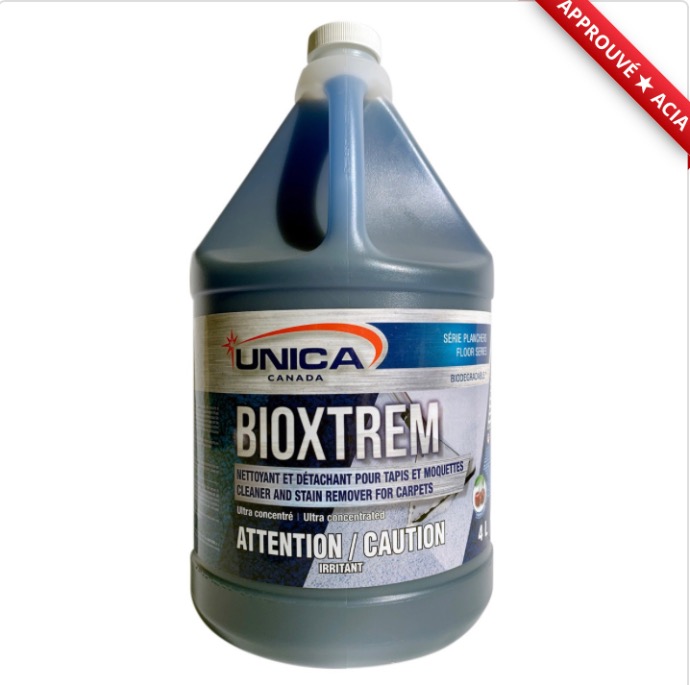 UNICA-NXTR04 ''BIOXTREM'' NETTOYANT ET DÉTACHANT À TAPIS 4L