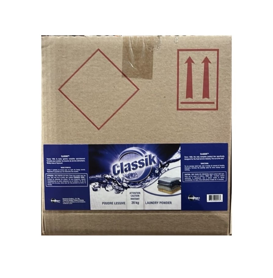 ''CLASSIK'' BOITE DE SAVON À LESSIVE EN POUDRE AU CITRON 20KG