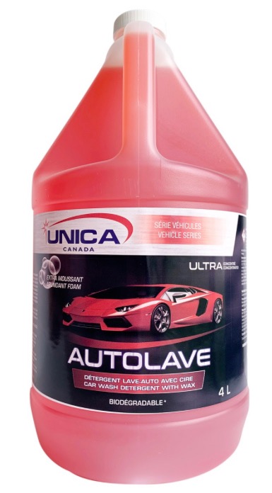 UNICA-NATN04 AUTOLAVE DÉTERGENT POUR AUTO AVEC CIRE 4 LITRES