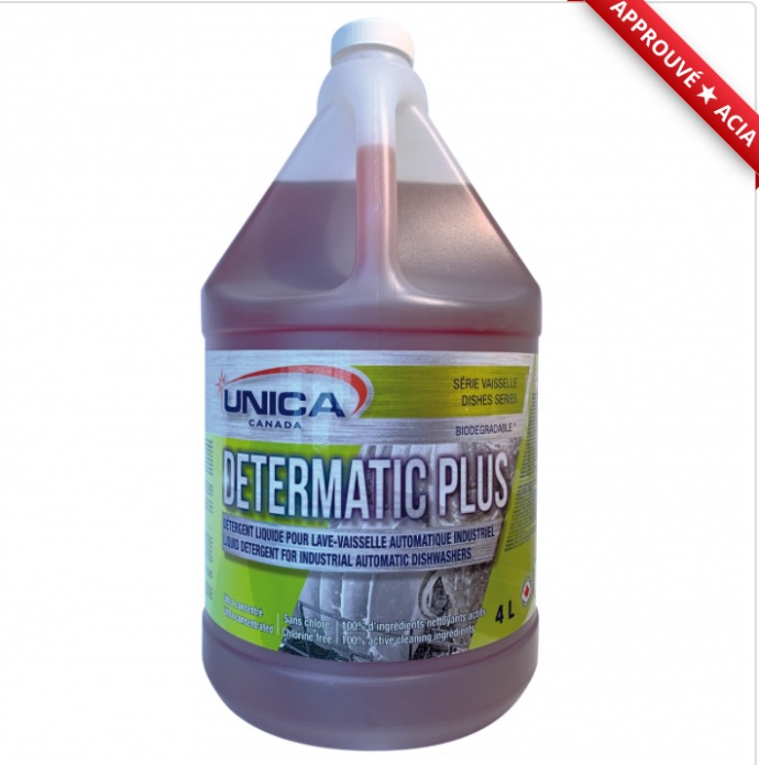 UNICA-NDET104 ''DETERMATIC PLUS'' DÉTERGENT À LAVE-VAISSELLE 4L