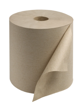 TORK-RK8002 PAPIER A MAIN EN ROULEAU BRUN  6X800'/CAISSE