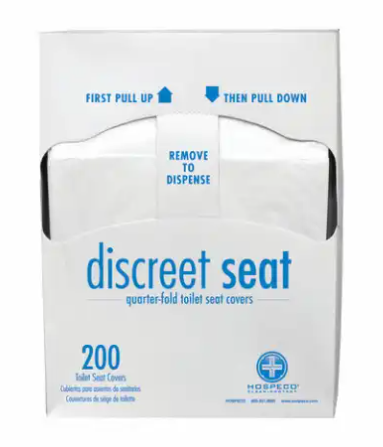 COUVRE SIÈGE DE TOILETTE PLIÉ 1/4 (25X200)5000/CAISSE
