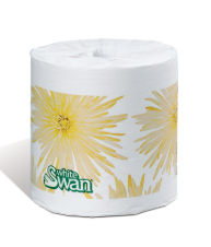 KG-05965 PAPIER HYGIÉNIQUE PETIT ROULEAU WHITE SWAN 2 PLIS 96X500/CAISSE 