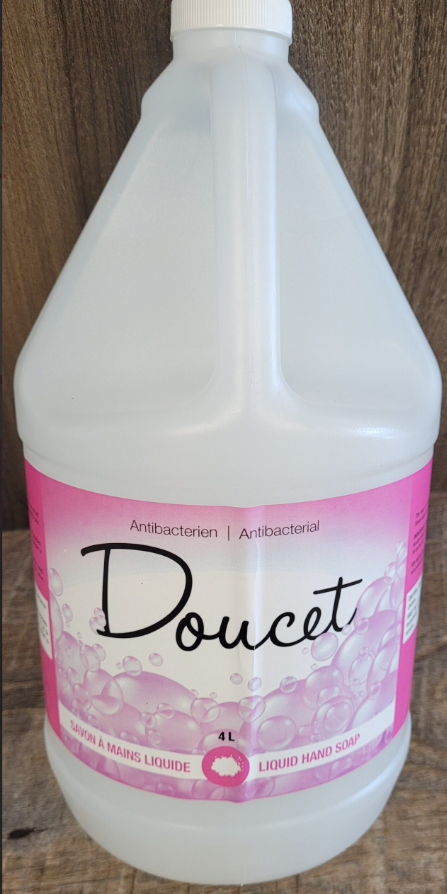 ''DOUCET'' SAVON À MAIN ANTIBACTÉRIEN BLANC 4L