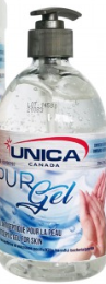 UNICA-1903P ''PURGEL'' DÉSINFECTANT À MAIN EN GEL INODORE AVEC POMPE 70% 500ML
