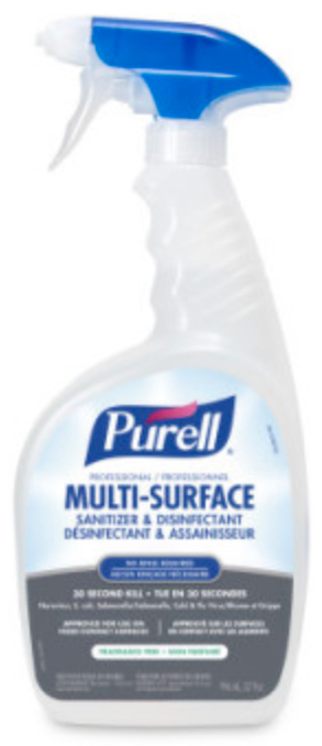 GOJO-3345-06 PURELL DÉSINFECTANT, ASSAINISSEUR MULTI-SURFACE VENDU CAISSE 6X946ML