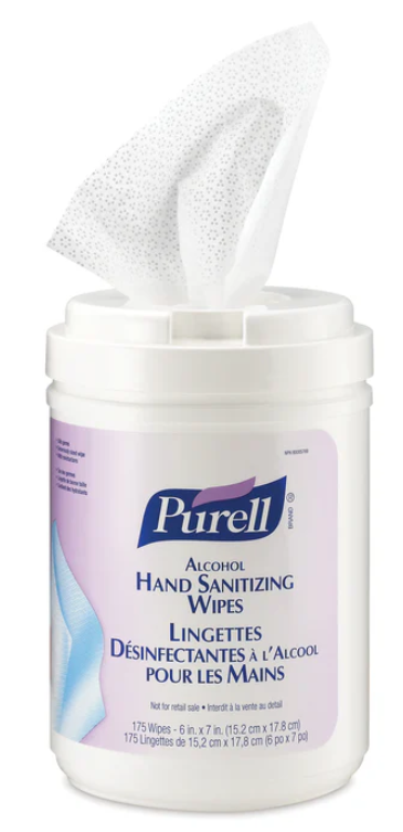 GOJO-9031-06 LINGETTE DÉSINFECTANTE POUR MAINS ''PURELL'' 175/POT