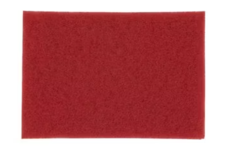 3M-5100 TAMPON 12x18'' ROUGE POUR LUSTRAGE