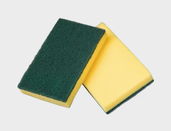 VILEDA - 134797 TAMPON EPONGE JAUNE/VERT 4X6