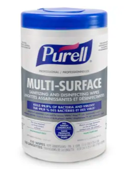 GOJO-9345 LINGETTE PURELL MULTI-SURFACES 6/CS