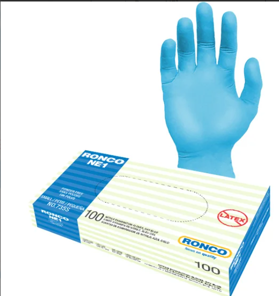 RC-735XXL GANT NITRILE MÉDICAL BLEU XXLARGE NON-POUDRÉ 100/BTE 3.5 MIL