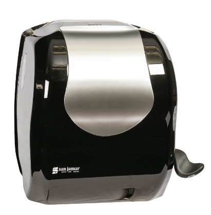 SJ-T970BKSS DISTRIBUTEUR PAPIER MAIN 1.5''CORE NOIR/STAINLESS STEEL