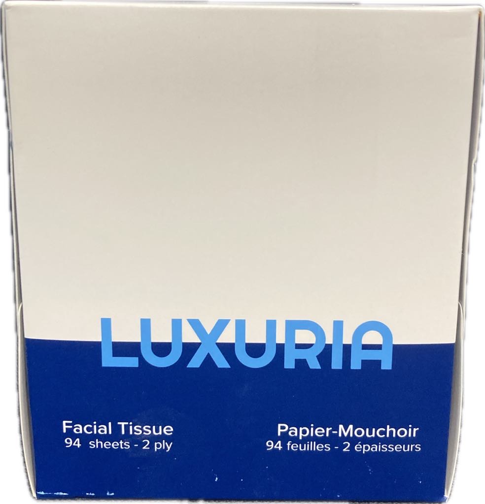 LUXURIA PAPIER MOUCHOIR CUBIQUE 36X94 2 PLIS