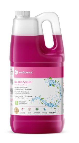 15728-''NU-BIO SCRUB' DÉTARTRANT ET DÉSINCRUSTANT POUR CALCAIRE, RÉSIDUS DE SAVON ET DÉPÔTS D'EAU 4L