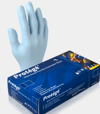 ''PROTÉGÉ'' GANTS NITRILE MÉDIUM  BLEU 4MILL 100/BOITE