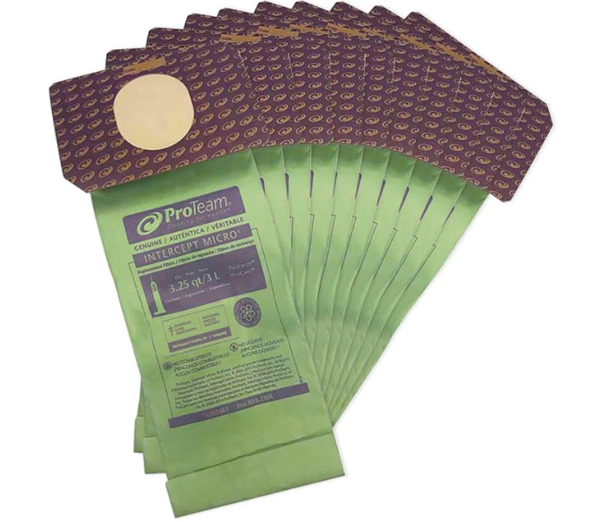 103483 ''PROTEAM INTERCEPT'' MICRO-SACS D'ASPIRATEUR FILTRANT VENDU 10/PAQUET