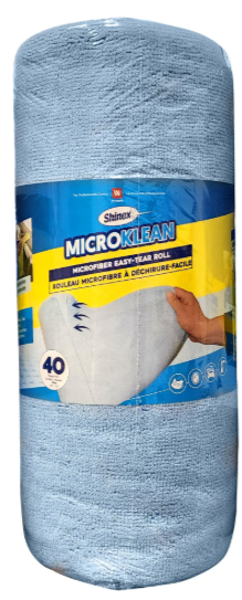 WPC-RMFBLEU-12200/40R ROULEAU MICROFIBRE BLEU SHINEX MICROKLEAN 40F/ROULEAU
