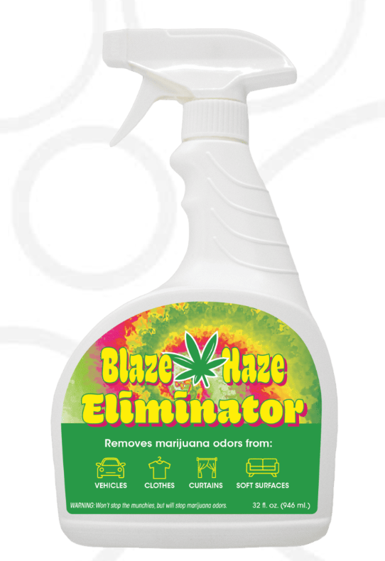 ADV-BLAZE HAZE ELIMINATOR ÉLIMINATEUR ODEUR DE MARIJUANA SUR SURFACE MOLLE