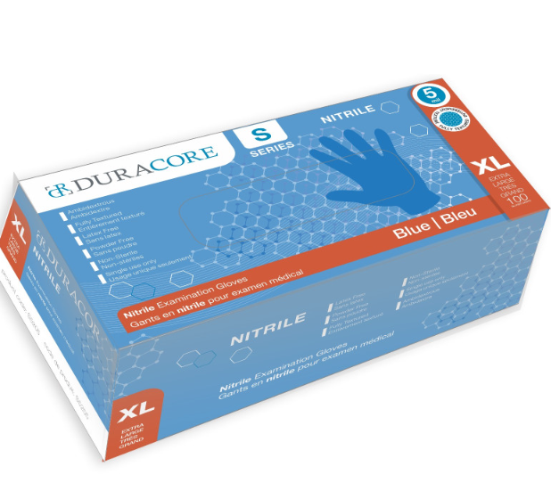 DC-S5205 GANTS NITRILE EXTRA-LARGE BLEU 5MIL 100/BOITE