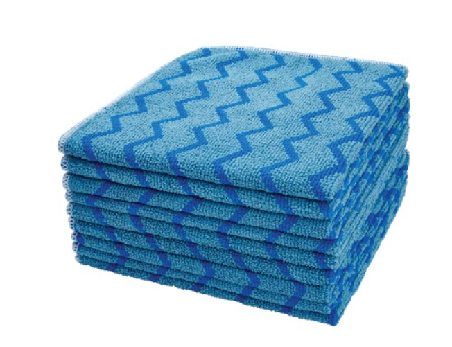 RUBBERMAID-FGQ62000BL00 CHIFFON EN MICROFIBRE BLEU 16''X16'' 12/BOITE