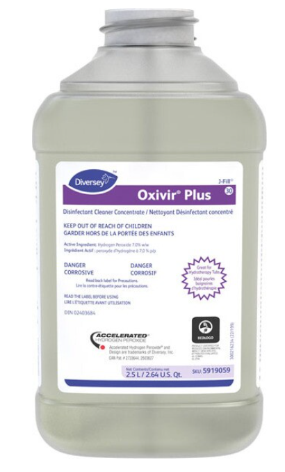 JD-5919059/101109765  ''OXIVIR PLUS'' NETTOYANT DÉSINFECTANT CONCENTRÉ ''J-FILL'' 2X2.5L/CAISSE