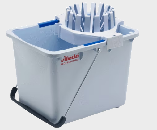 VILEDA-162136 SEAU GRIS 10L INCLUANT CÔNE POUR ESSORER