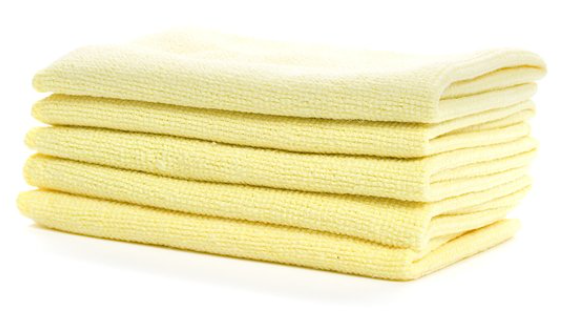 AG-80609 MICROFIBRE JAUNE 5/PAQUET