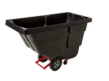 RUBBERMAID FG130400BLA - CHARIOT BASCULE NOIR 
1/2 VERGE CUBE, NOIR