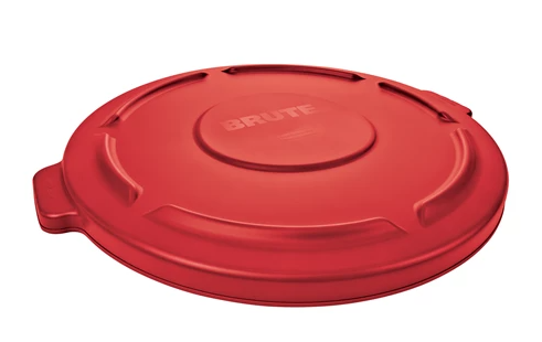 RUBBERMAID-FG263100RED COUVERCLE PLAT ROUGE 32 GAL 