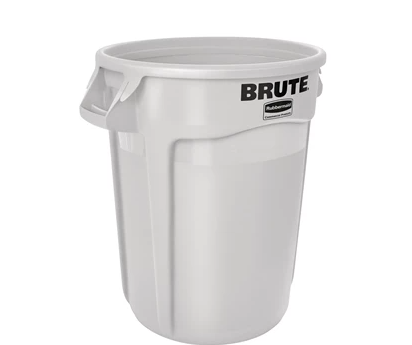 RUBBERMAID - FG263200WHT POUBELLE BRUTE 32 GAL BLANCHE(6/CS-VENDU UNITAIRE)