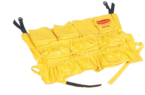 RUBBERMAID-FG264200YEL SAC JAUNE À POCHETTES POUR POUBELLE BRUTE DE 32 ET 44 GALLONS