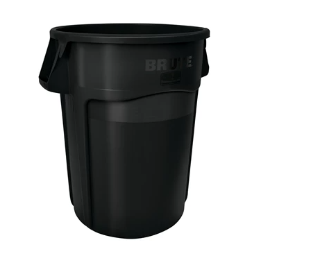 RUBBERMAID - 
FG264360BLA POUBELLE BRUTE NOIR 44 GAL 4/CS